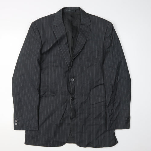 KJ Men's Black Regular Fit Blazer 40R