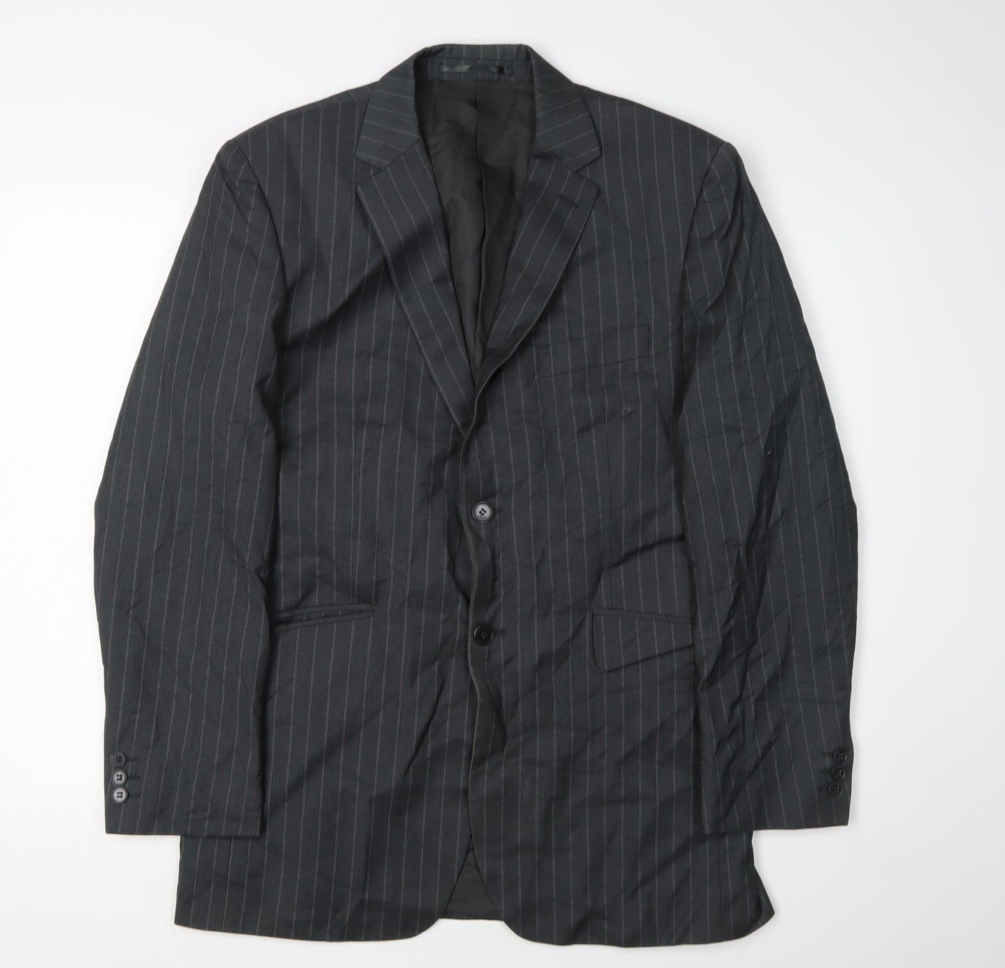 KJ Men's Black Regular Fit Blazer 40R