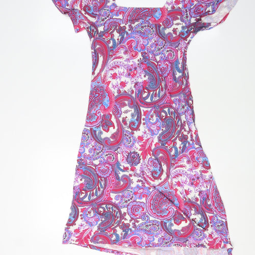 Warehouse Women's Multicoloured Paisley Dress Size 10