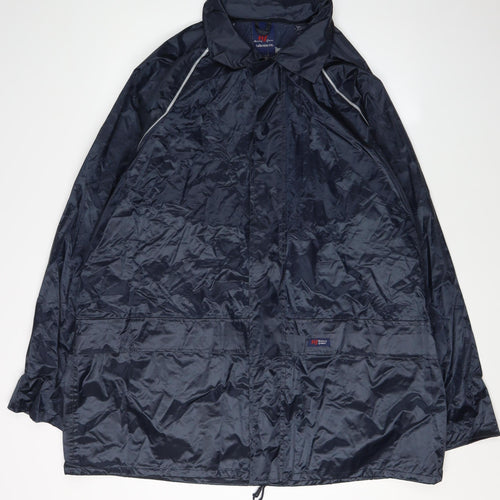 Harvey James Men's Blue 2XL Waterproof Rain Coat