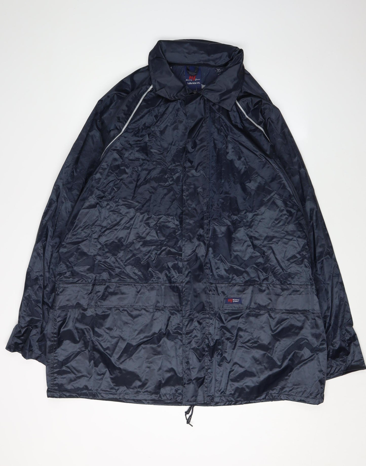 Harvey James Men's Blue 2XL Waterproof Rain Coat