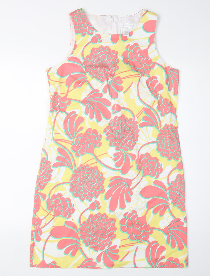 London Times Women's Multicoloured Floral Shift Dress, 14