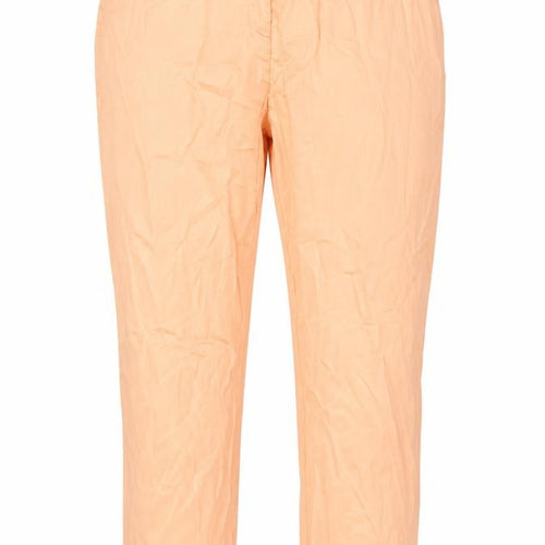 Dorothy Perkins Women's Orange Chino Trousers Size 16