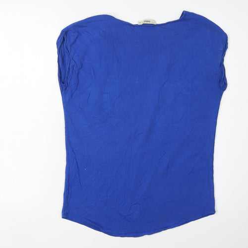 Oasis Womens Blue Sleeveless Lightweight Blouse - S