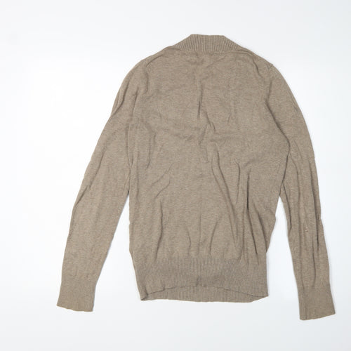 Gap Women's Beige V-Neck Pullover Jumper M