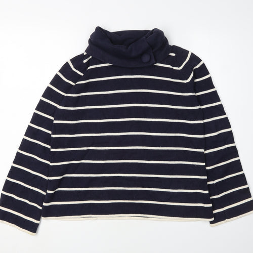 Marks and Spencer Women's Blue Striped Pullover