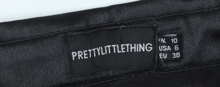 PrettyLittleThing Women's Black Shirt Dress Size 10