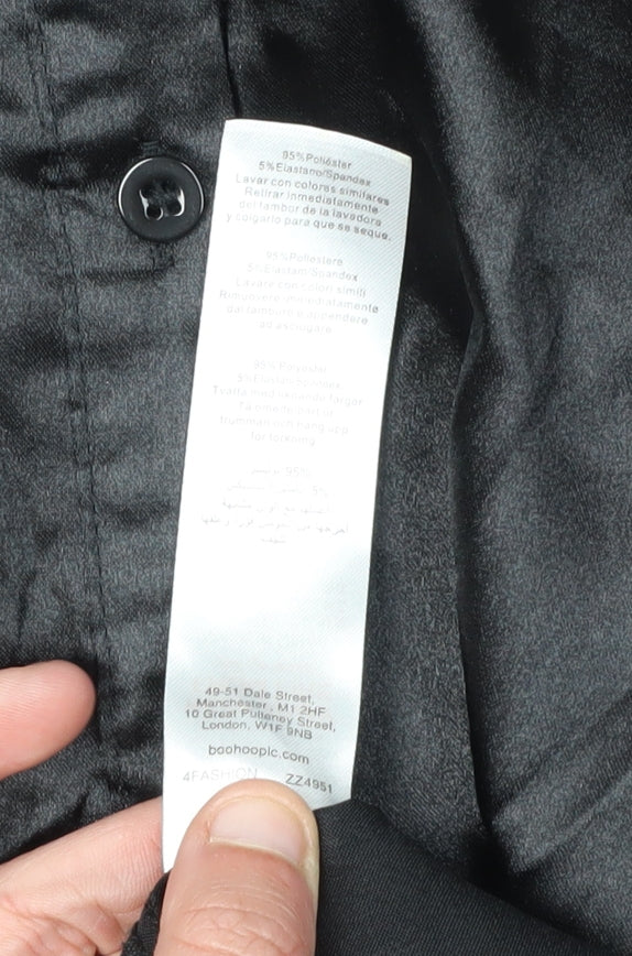PrettyLittleThing Women's Black Shirt Dress Size 10