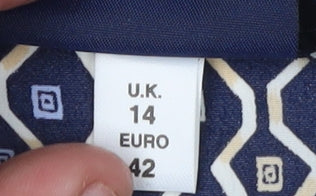 Saloos Women's Geometric Kimono Blouse, Size 14