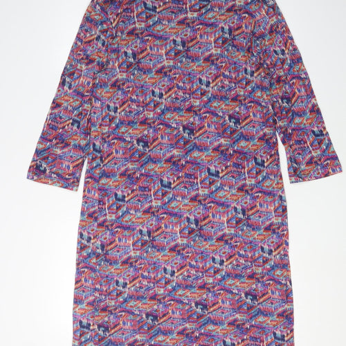 Jigsaw Women's Multicoloured Geometric Shift Dress L