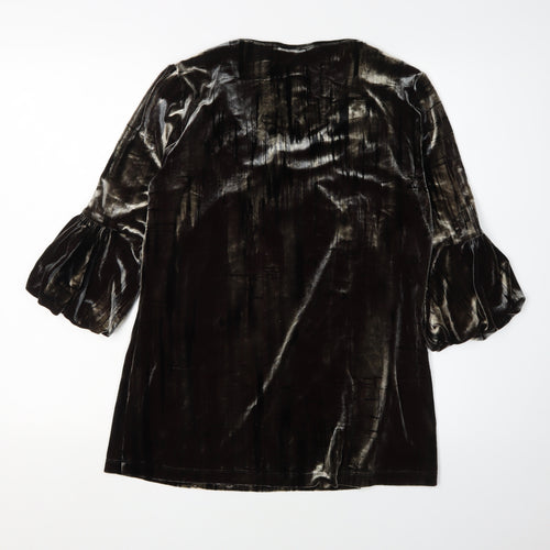 Principles Petite Black Velvet Tunic - Size 14 - Women