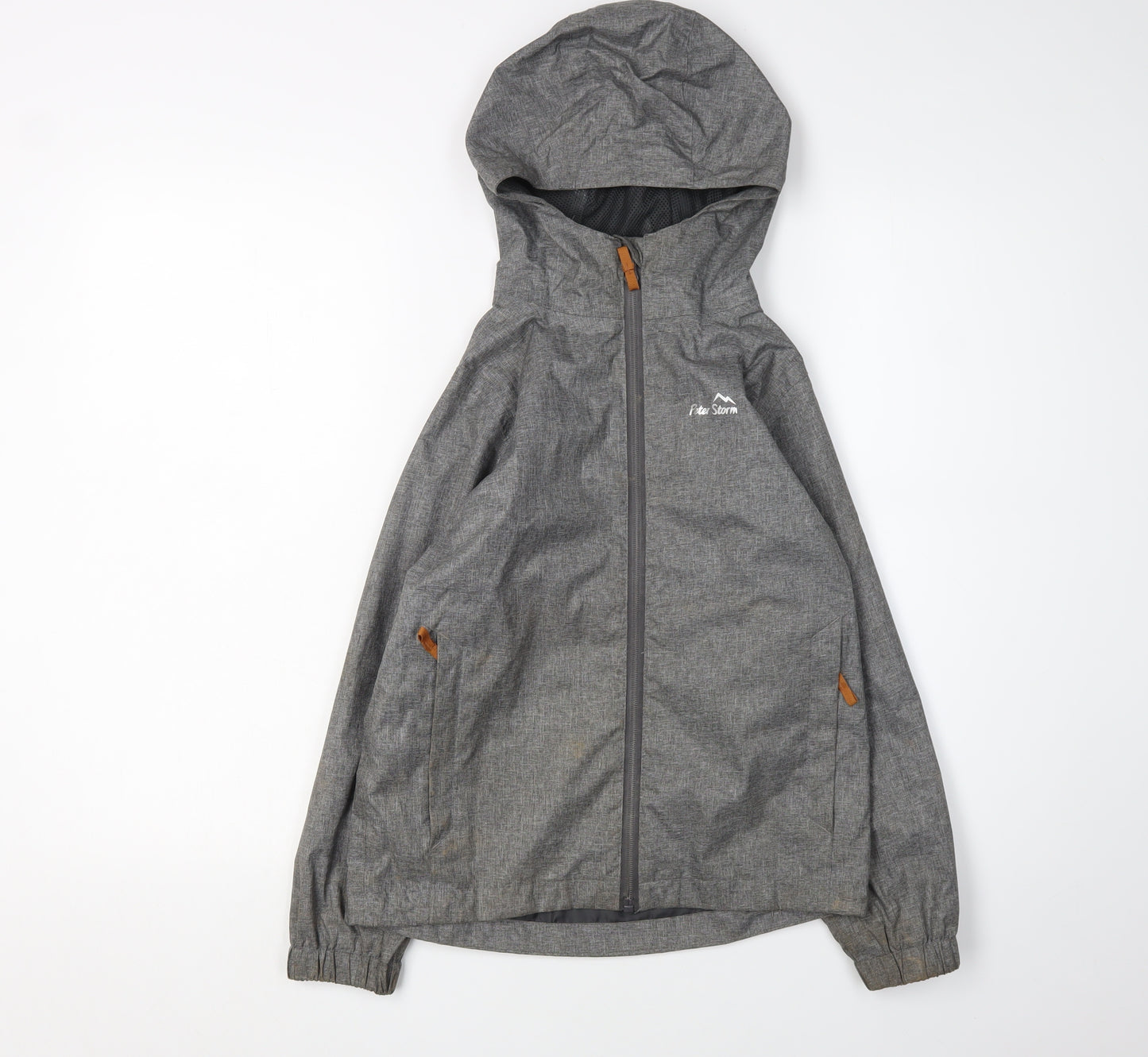 Peter Storm Boys Grey Waterproof Rain Coat 9-10 Years
