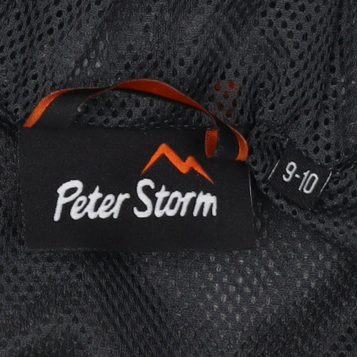 Peter Storm Boys Grey Waterproof Rain Coat 9-10 Years