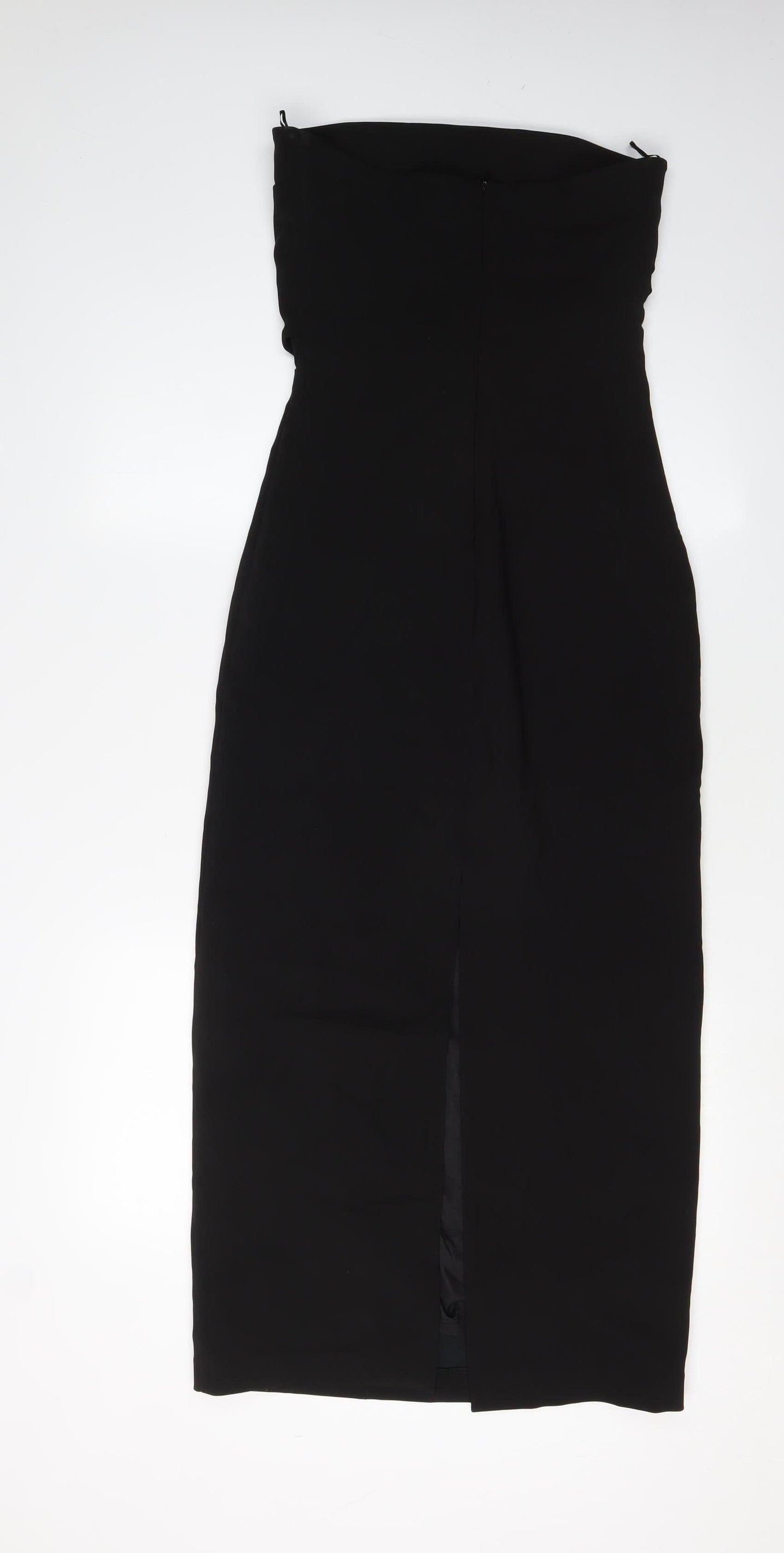 Zara Women's Black Bodycon Midi Dress - Size S