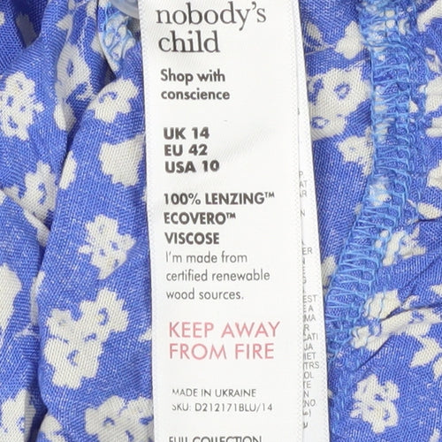 Nobody's Child Women's Blue Floral Shift Dress
