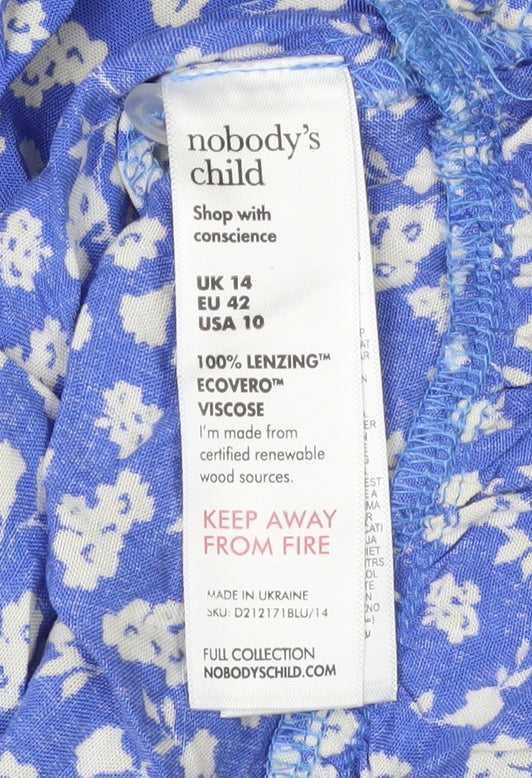 Nobody's Child Women's Blue Floral Shift Dress