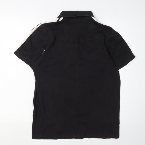 Adidas Men's Black Rugby Polo Shirt S