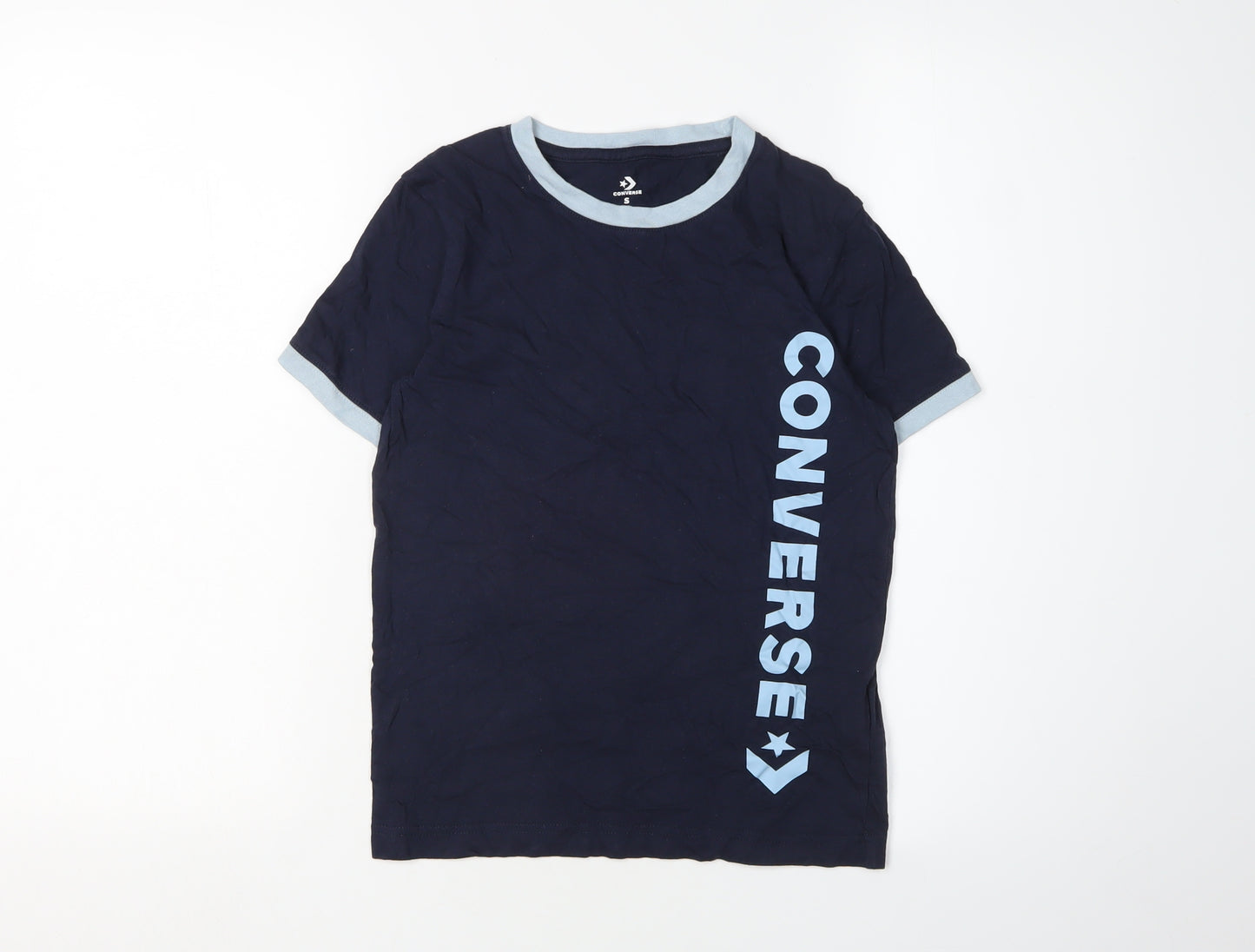 Converse Boys Blue Logo T-Shirt 8-10 Years Casual Basic