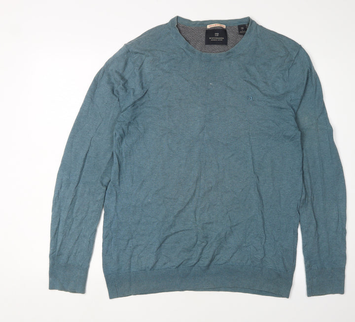 Scotch & Soda Men's Blue Pullover Jumper L