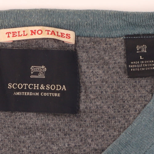 Scotch & Soda Men's Blue Pullover Jumper L