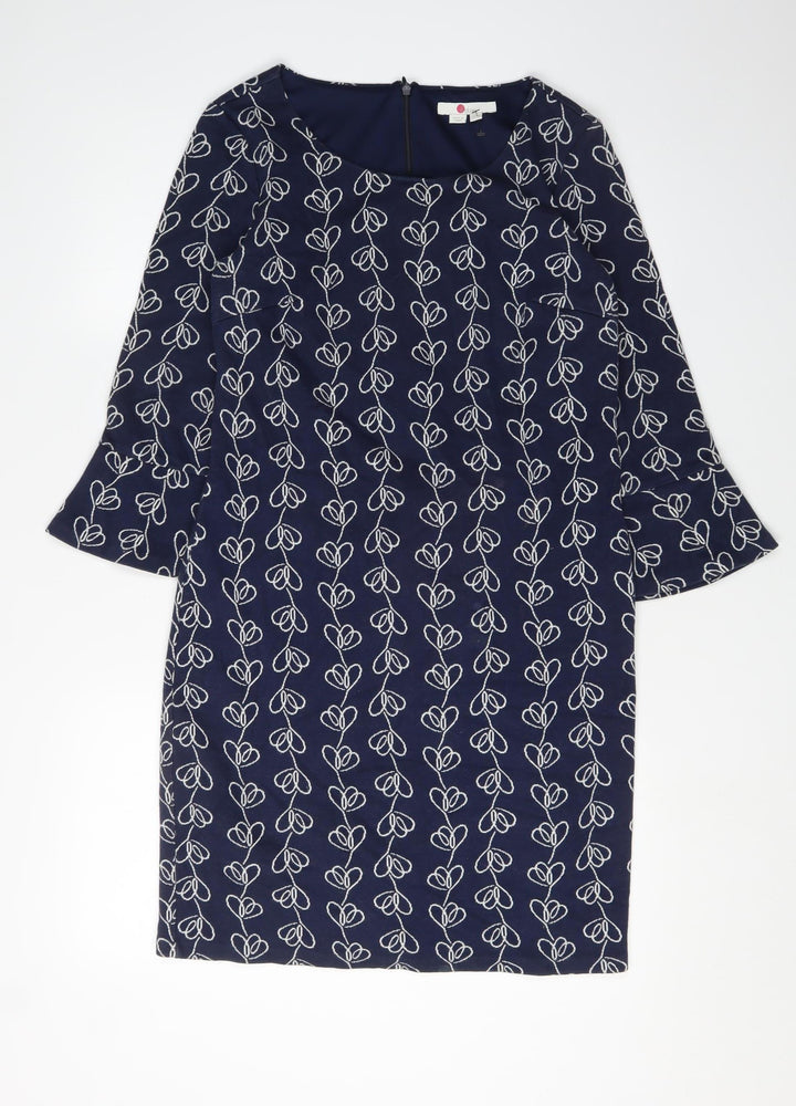 Boden Women's Blue Shift Dress Size 10