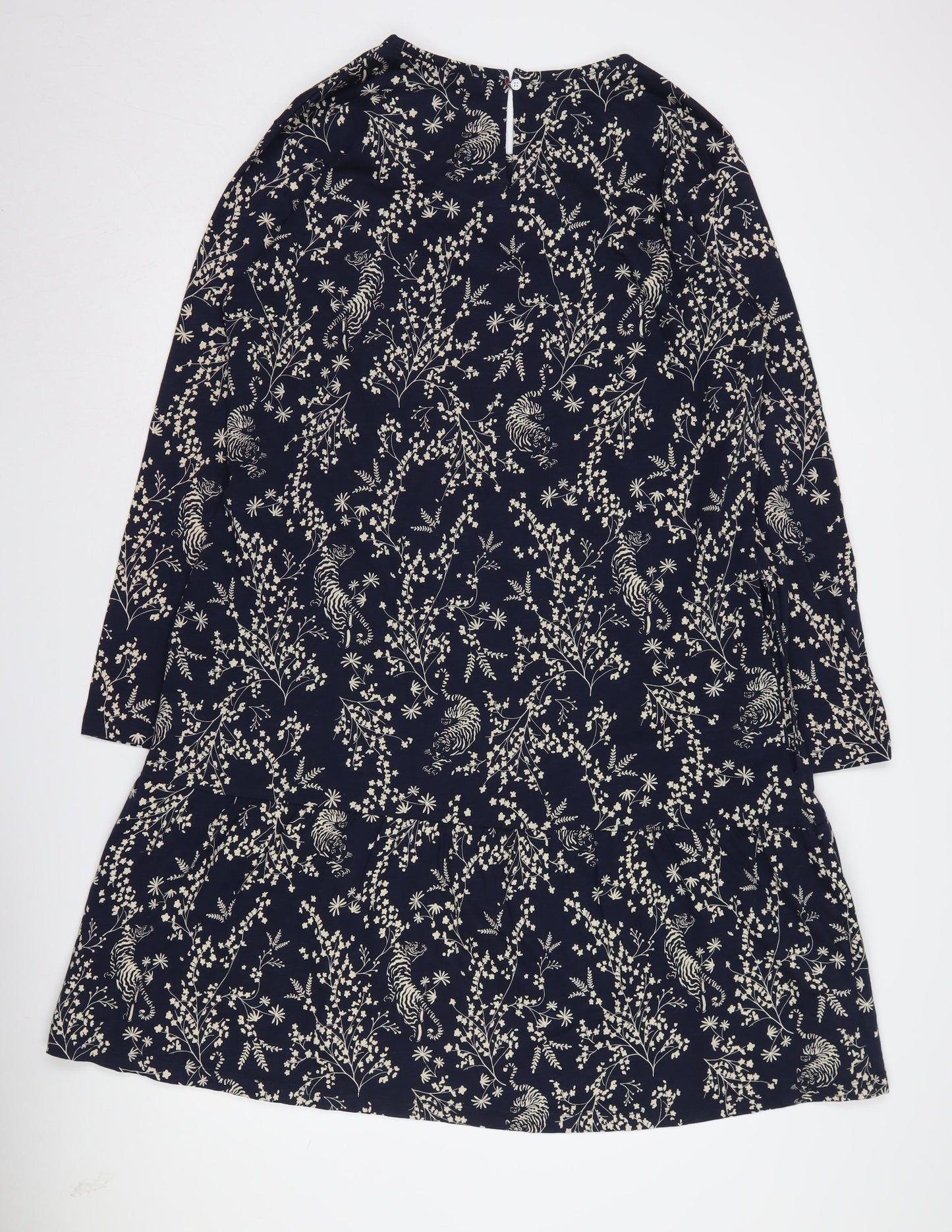 Brakeburn Women's Blue Floral Shift Dress Size 18
