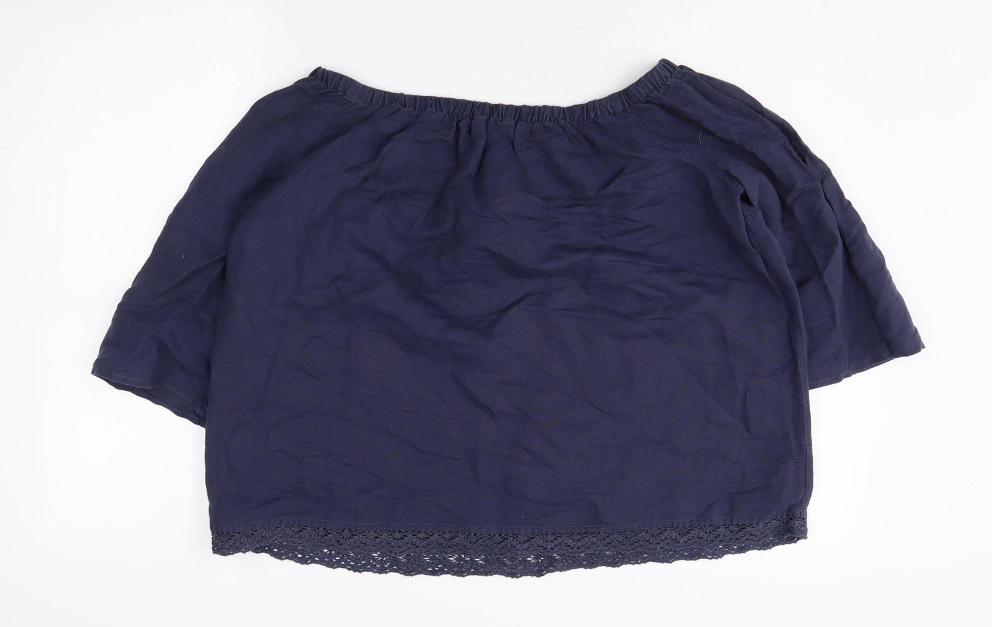 Marks and Spencer Blue Linen Blend Women’s Tunic Blouse