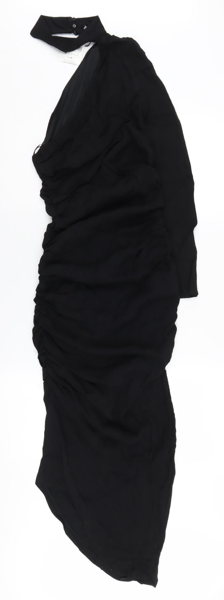 Zara Women's Black Midi Bodycon Dress Size M
