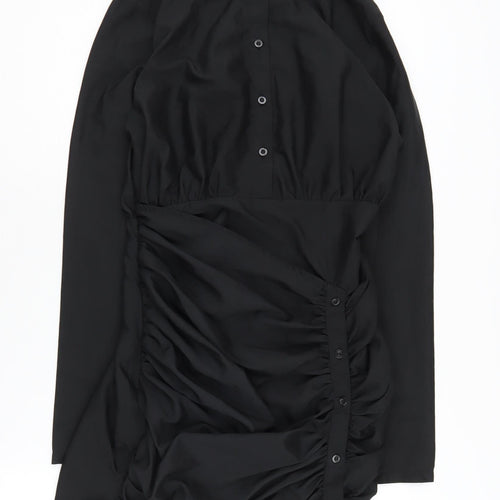 PrettyLittleThing Women’s Black Shirt Dress Size 10 Cocktail