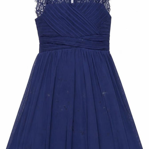 Lipsy London Girls Blue A-Line Dress Size 14 Party Formal