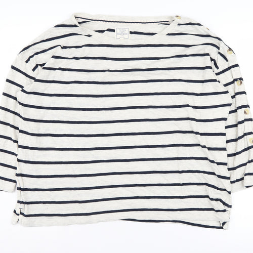Fat Face Women's Multicoloured Striped T-Shirt Size 16