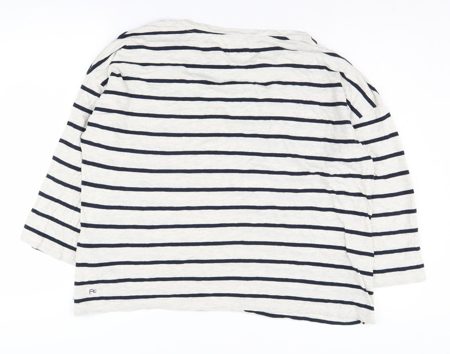 Fat Face Women's Multicoloured Striped T-Shirt Size 16