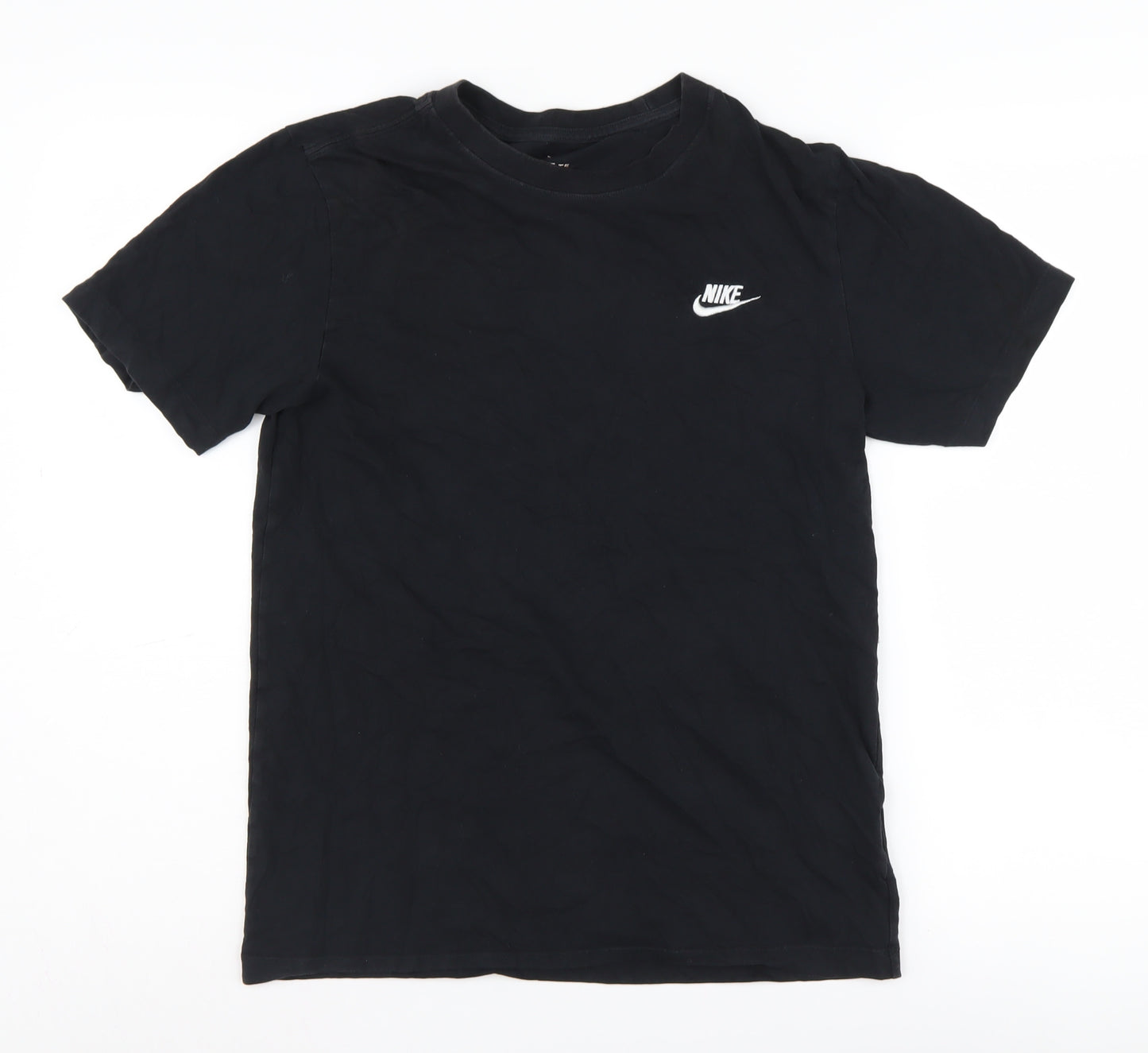Nike Men's Black S T-Shirt, Logo Crew Neck