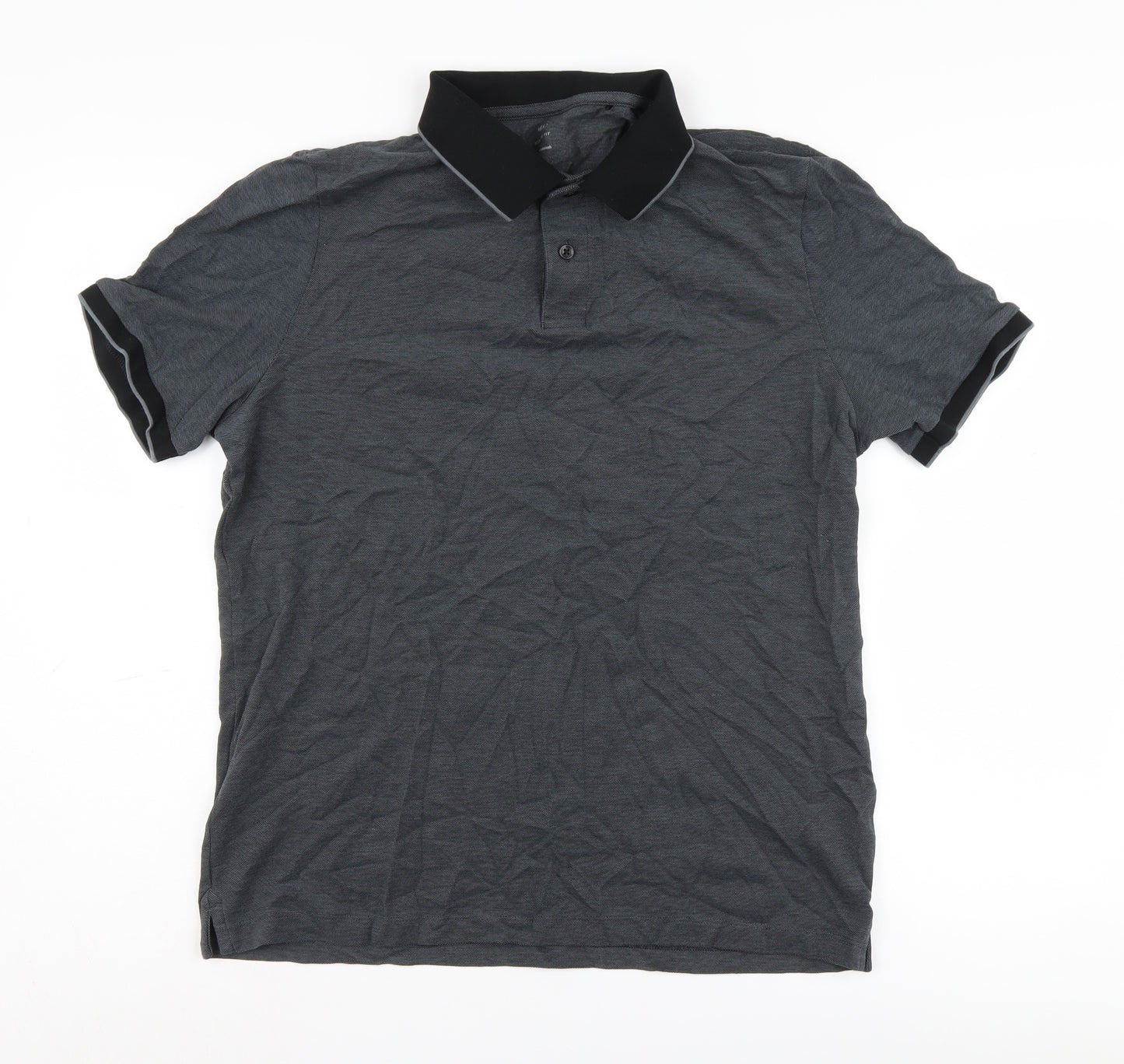 Marks and Spencer Men's Grey Polo Large