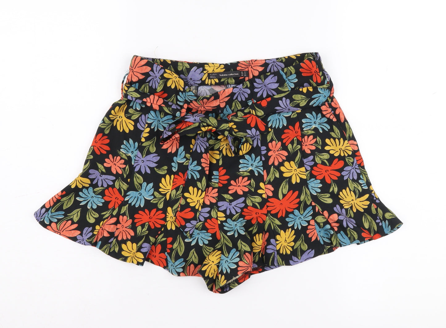 Zara Women's Multicoloured S Paperbag Shorts