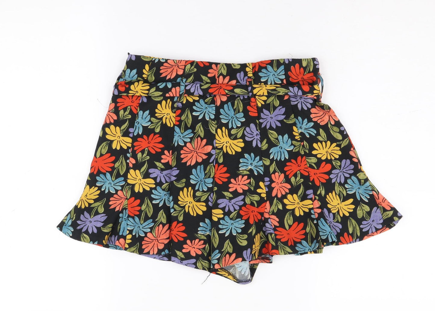 Zara Women's Multicoloured S Paperbag Shorts