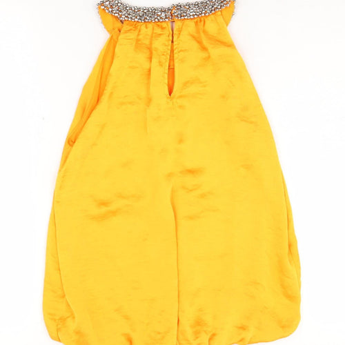 Dorothy Perkins Women's Yellow Tunic Blouse UK 12
