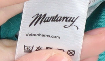 Mantaray Women's Green Cotton T-Shirt - Size 16