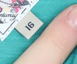 Mantaray Women's Green Cotton T-Shirt - Size 16