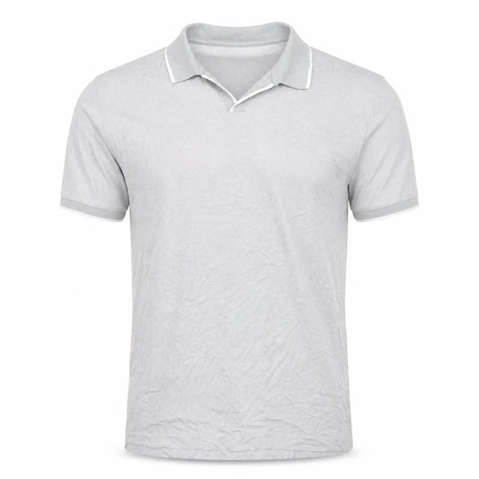 Front view of Marks & Spencer Men's Grey Collared Polo M