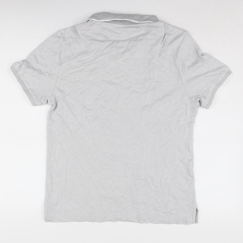 Marks and Spencer Men's Grey Collared Polo M