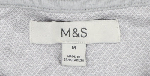 Marks and Spencer Men's Grey Collared Polo M