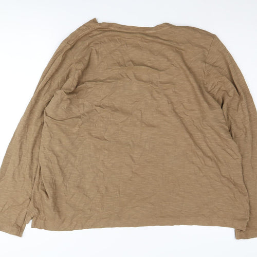 Marks and Spencer Women's Brown Long Sleeve T-Shirt