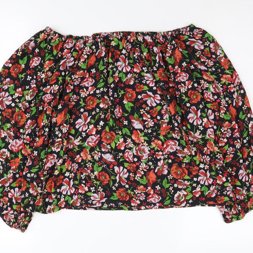 Zara Women's Floral Multicoloured Tunic Blouse, S