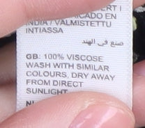 Fat Face Women's Black Floral Top Size 12