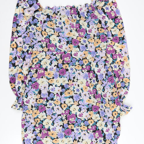 Nasty Gal Women's Floral Shift Dress Size 12
