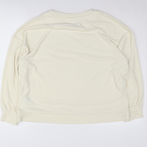H&M Women's Ivory Pullover Sweatshirt Size 12