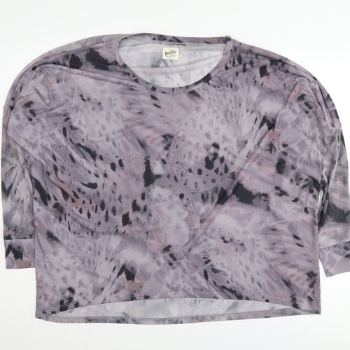 A Postcard From Brighton Grey Animal Print Blouse