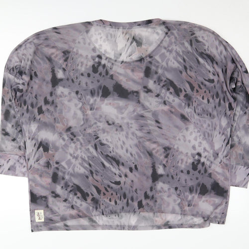 A Postcard From Brighton Grey Animal Print Blouse