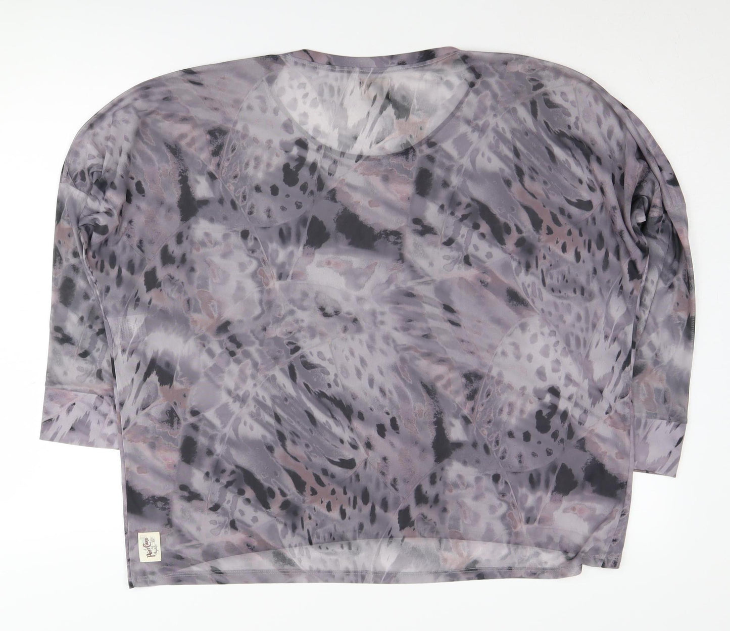 A Postcard From Brighton Grey Animal Print Blouse